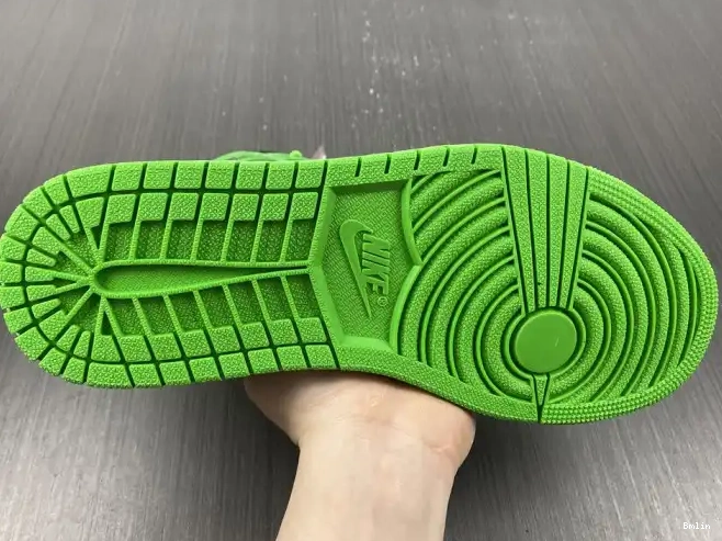 Bmlin Pine Jordan Green 1 OG High 555088-030 Air 0528